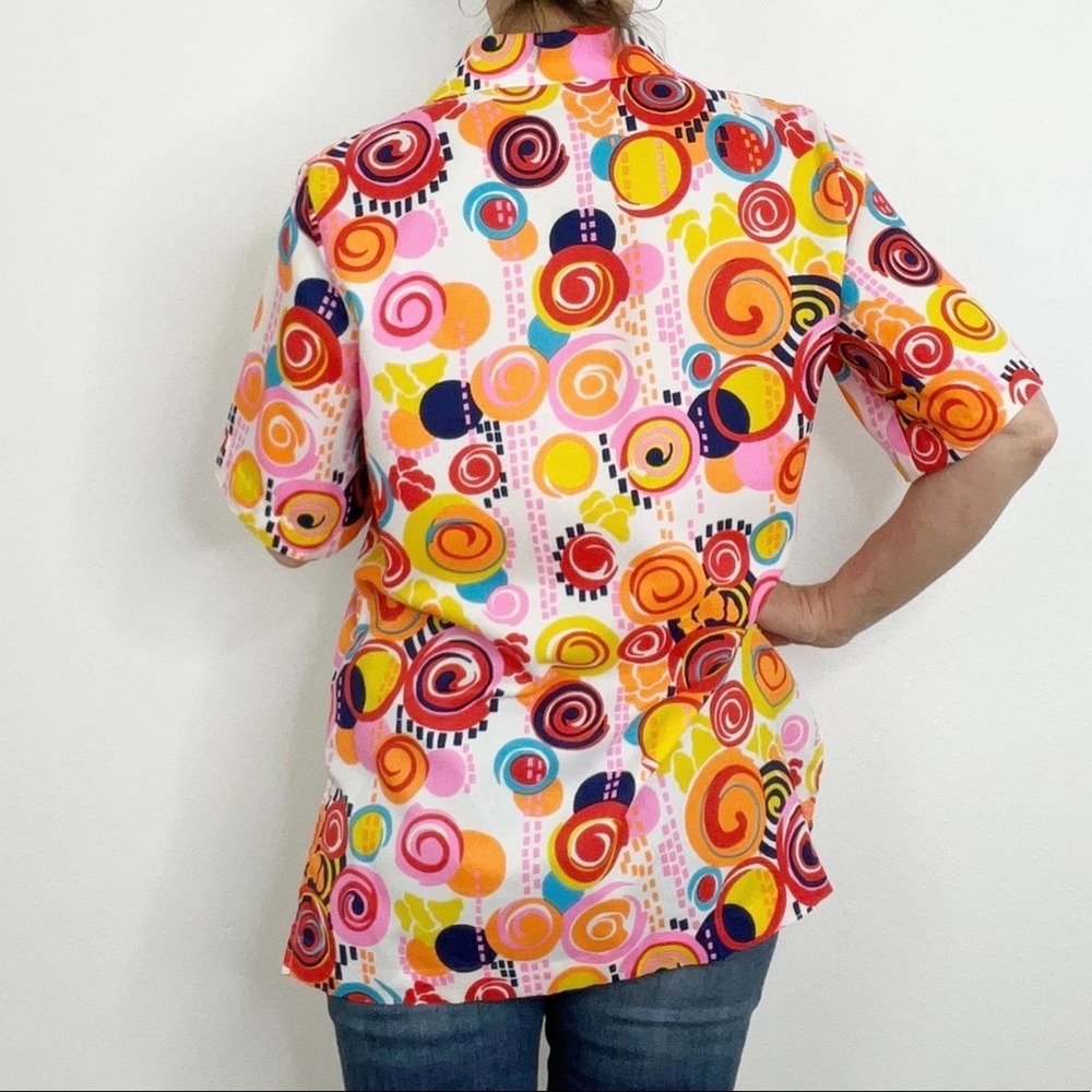 Retro Vintage Funky Blouse Top - Picture 4 of 10